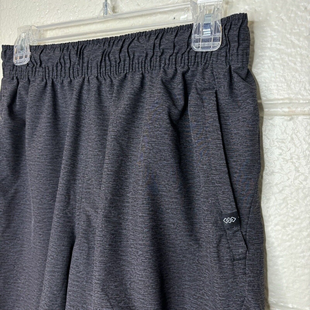 LEG3ND Men's Small 9.5" Inseam Active Shorts Gray Moisture Wicking Zip Pockets - Picture 3 of 9